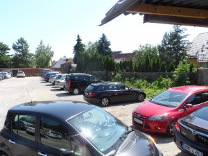 Parken auf dem Stammparkplatz